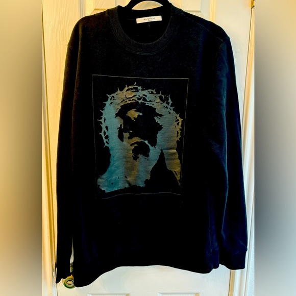 GIVENCHY STUNNING TONAL JESUS Men XL Brand New sweatshirt. - Picture 1 of 5
